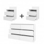 Pack 2 Mesitas de Noche Malwa M1 + Cómoda Malwa M6