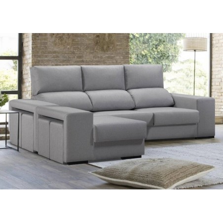 Sofá 2 Plazas + Chaise Long Reversible Córdova (260x170cm)