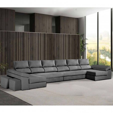 Sofá con Chaise Longue Doble Elvis Presley (480x150cm)