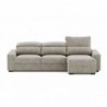 Sofá 2 Plazas + Chaise Long Reversible con Cama Baú Oslo (270x158cm)