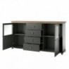 Aparador 2 Puertas + 4 Cajones Evora (c/ Luz LED)
