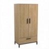 Pack Dormitorio Completo Craft c/ 2 Mesitas de Noche (190x140cm)