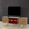 Mueble TV con Ef. Chimenea y Sis. Sonido Inc. Alfa