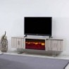 Mueble TV con Ef. Chimenea y Sis. Sonido Inc. Alfa