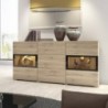 Aparador 2 Puertas + 3 Cajones Baros (c/ Luz LED)