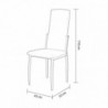 Conjunto Mesa de Comedor San + 6 Sillas Sakura (Gris)