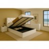 Cama Canapé Tapizada Abatible s/ Fondos Valência + Colchón Opcional