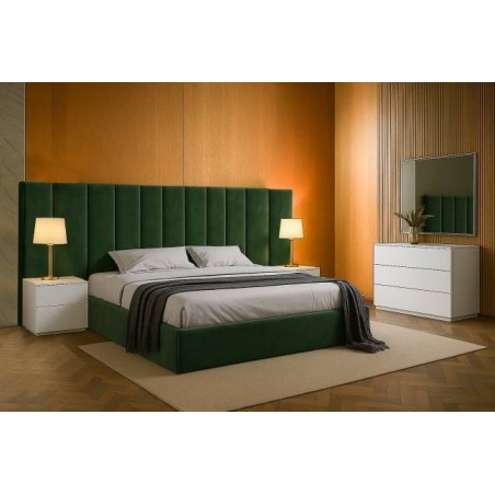 Cama Canapé Tapizada Abatible s/ Fondos Málaga + Colchón Opc.