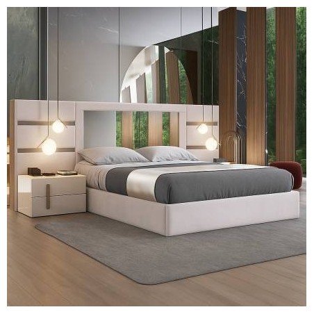 Cama Canapé Tapizada Abatible s/ Fondos Armenia + Colchão Opc.