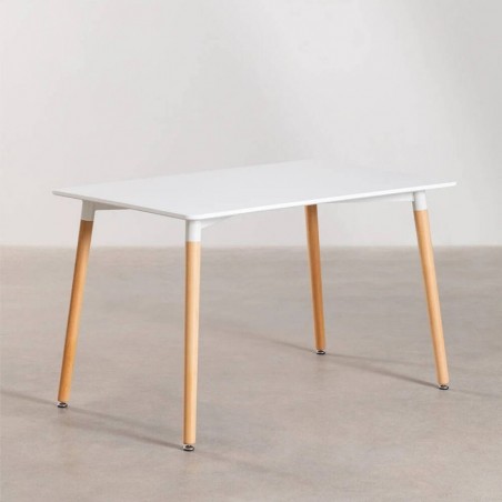 Mesa de Comedor Fija Rectangular Eames