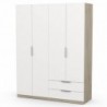 Armario 4 Puertas de abrir + 2 Cajones Ghost