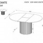 Mesa de Comedor Extensible Zante