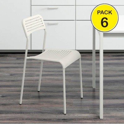 Pack de 6 Sillas Top (Blanco)