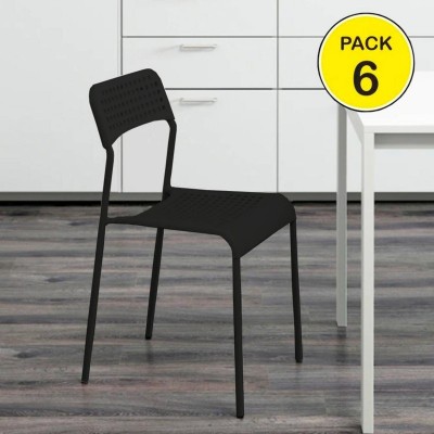 Pack de 6 Sillas Top (Negro)