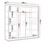 Armario 3 Puertas Correderas Derby III