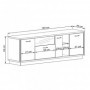 Mueble TV 190cm Europa (Con Luz LED)