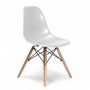 Pack Mesa de Jantar Redonda GC-020 (Branco) + 4 Cadeiras Dinamarca (Branco)