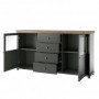 Aparador 2 Puertas + 4 Cajones Evora (c/ Luz LED)
