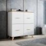 Salón Completo Sanna 1 (Blanco Brillante/Dab Sonoma)