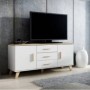 Salón Completo Sanna 2 (Blanco Brillante/Dab Sonoma)