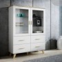 Salón Completo Sanna 2 (Blanco Brillante/Dab Sonoma)