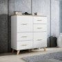 Salón Completo Sanna 2 (Blanco Brillante/Dab Sonoma)