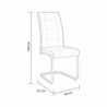 Conjunto Mesa de Comedor San + 4 Sillas San (Beige)