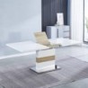 Conjunto Mesa de Comedor Extensible Carlota + 4 Sillas Aroa (Marengo)