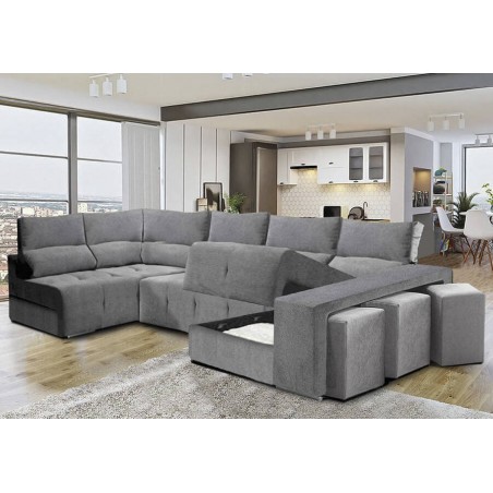 Sofá Riconera con Cama + Chaise Long Eros (350x160cm)
