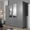 Armario Bali con 4 Puertas Batientes y 3 Cajones