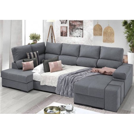 Sofá Riconera con Chaise Long e Cama Colorado (200x340x175cm)