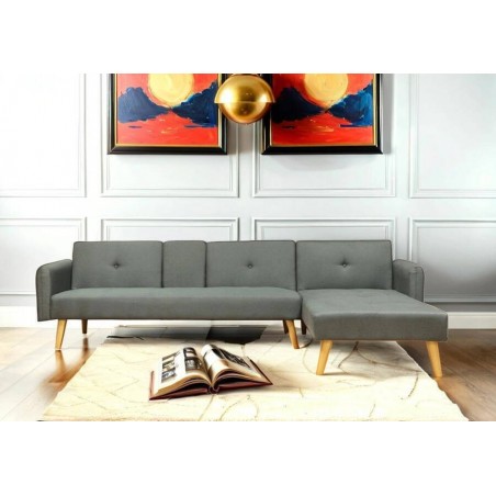 Sofá 3 Plazas + Chaise Long c/ Cama Mod. SL1119 (275x162cm)