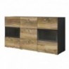 Aparador 2 Puertas + 3 Cajones Baros (c/ Luz LED)