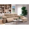 Sofá 2 Plazas + Chaise Longue con Doble Relax Eléctrico Hades (300x165cm)