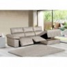 Sofá 2 Plazas + Chaise Longue con Doble Relax Eléctrico Hades (300x165cm)