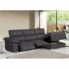 Sofá 2 Plazas + Chaise Longue con Doble Relax Eléctrico Hades (300x165cm)