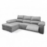 Sofá 2 Plazas + Chaise Longue con Doble Relax Eléctrico Hades (300x165cm)