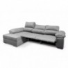 Sofá 2 Plazas + Chaise Longue con Doble Relax Eléctrico Hades (300x165cm)