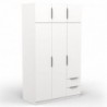 Armario 6 Puertas de abrir + 2 Cajones Ghost
