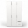 Armario 6 Puertas de abrir + 2 Cajones Ghost