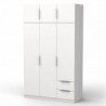 Armario 6 Puertas de abrir + 2 Cajones Ghost