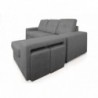 Sofá 2 Plazas + Chaise Long Reversible Veneza (220x140cm)