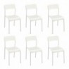 Pack de 6 Sillas Top (Blanco)