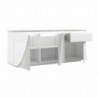 Aparador 3 Puertas + 1 Cajón Pietra Lacado con Brillo (Con Luz LED)