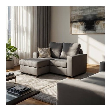 Sofá 1 Plaza + Chaise Long Reversible Compact