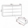 Cómoda 6 Cajones Malwa M6 140