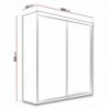 Armario Top 21 con 2 Puertas Correderas