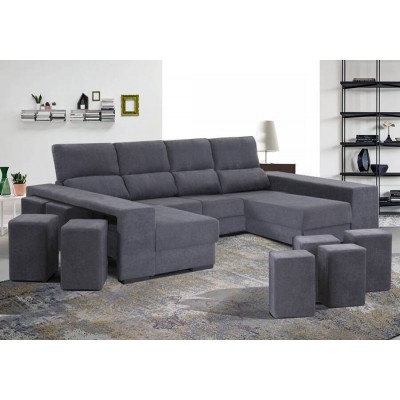 Sofá 2P con Doble Chaise Mozart Special (340x155cm)