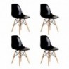 Pack de 6 Sillas Dinamarca (Negro)