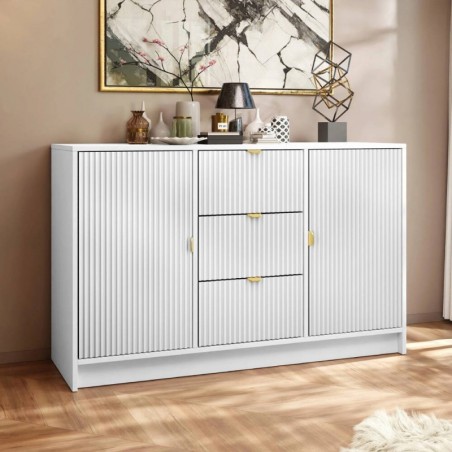 Cómoda 2 Puertas + 3 Cajones Tireno